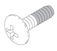 Screw (#6-32 x 7/16) - 4 per package